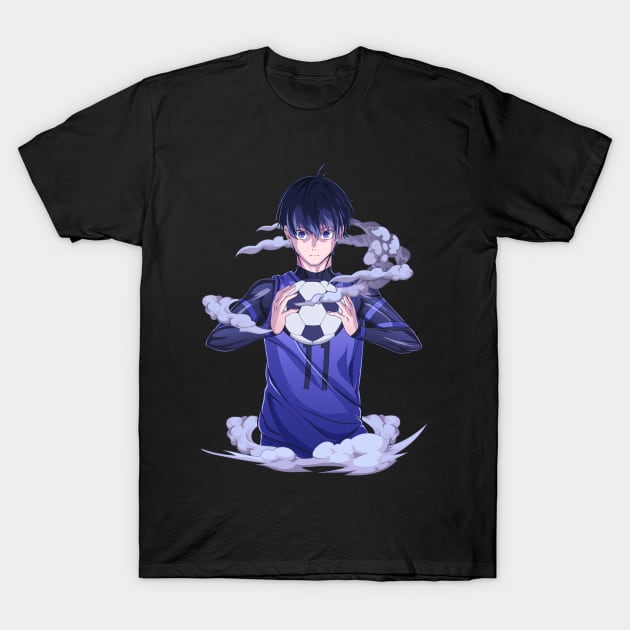 blue lock anime - Yoichi Isagi T-Shirt by mounier